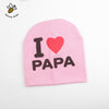 I LOVE PAPA MAMA Knitted Bonnet